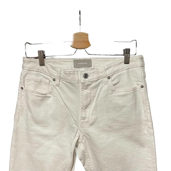 Everlane Mid-Rise Ankle Jeans Ivory Cream Size 29 - Picture 3 of 7